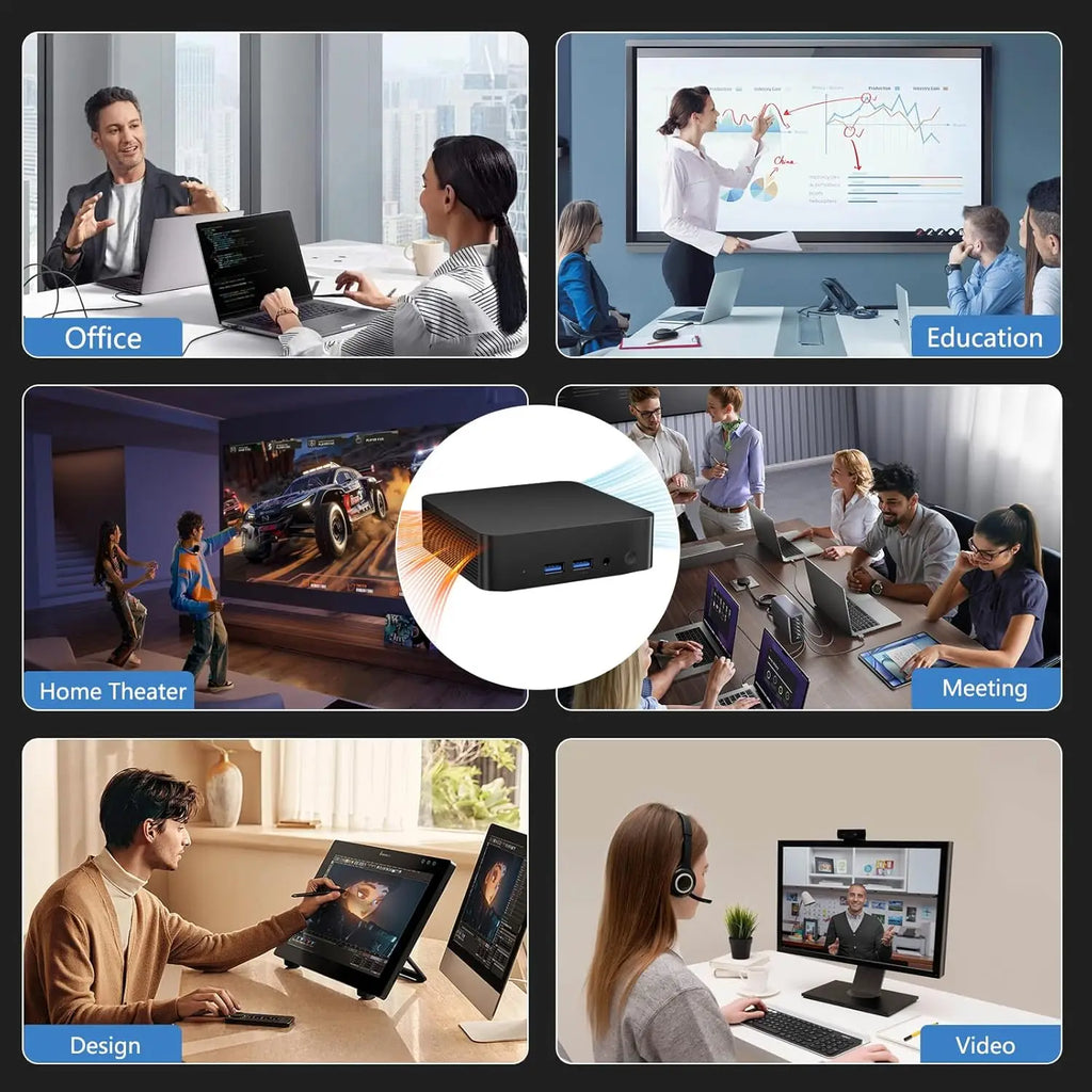 2026 Intel N150 Mini PC Windows 11 Intel Core i9 10980HK 16GB 32GB RAM Pocket Desktop PC 1TB 2TB SSD WiFi6 4KHD Gaming Computer